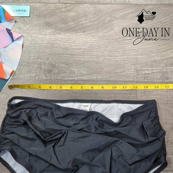 Adisputent High Waist Flounce Bikini Swimsuit Size L - Picture 5 of 7